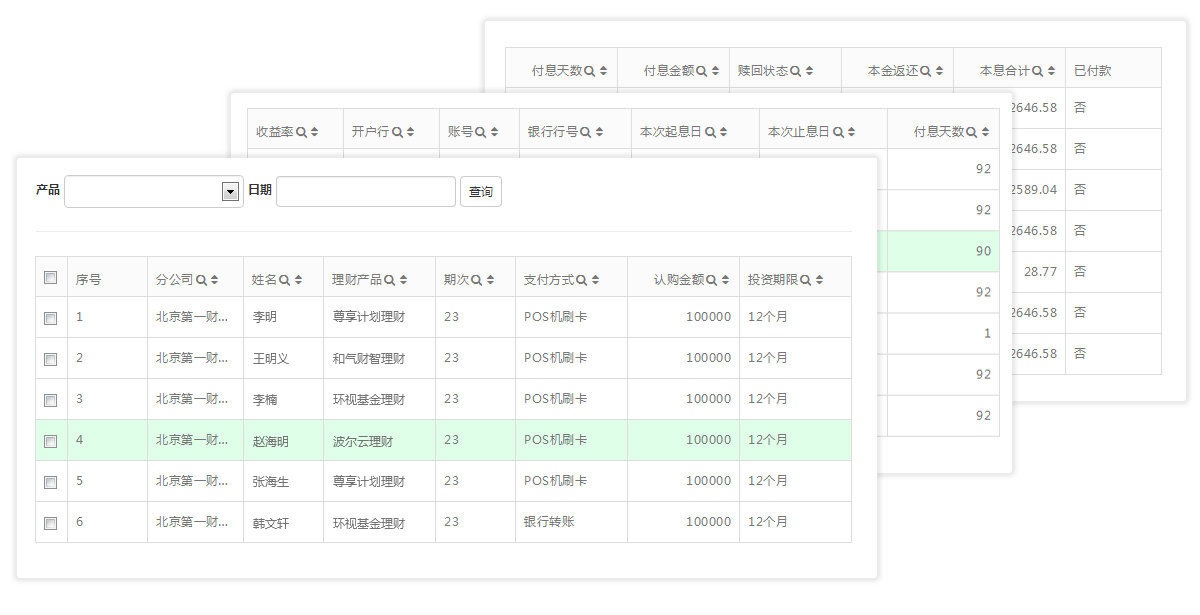 波尔云基金理财CRM清算管理